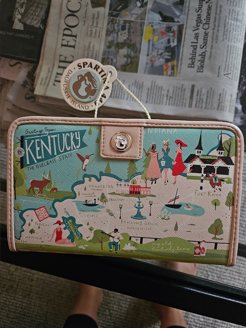 Spartina 449 Kentucky Derby Clutch Wallet